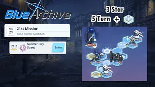 Blue Archive Global - Story Stage Hard 21-2 (3 Star & 5 Turn Clear) + Pyro Box