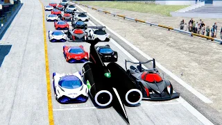 Thrust SSC vs All Devel Sixteen Hypercars at Drag Race 24 KM