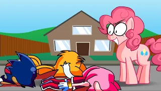 Amy VS Pinkie Pie - Blockhead but... sad ending!