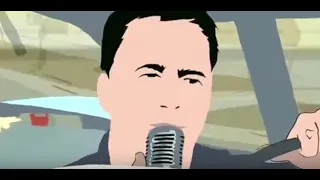 Alex Jones. Man in car with PA. Cameo in Waking Life
