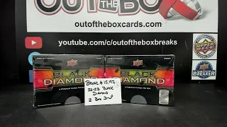 Out Of The Box Group Break #15,192- 22-23 Black Diamond (2 BOX) Double Up