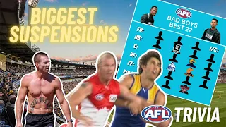 Longest AFL Suspensions of ALL TIME (AFL Trivia)