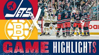 Winnipeg Jets vs. Boston Bruins - GAME Highlights