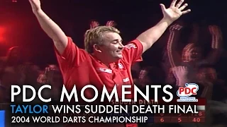 PDC MOMENTS | Taylor wins 2004 Sudden Death Final