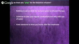 Q&A - Ketamine Infusion For The Treatment Of Depression - Part 3 of 3