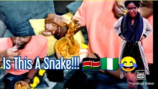 My Kenyan 🇰🇪Family Reaction To First Time Eating Nigerian 🇳🇬Food!! Bad Idea !!!