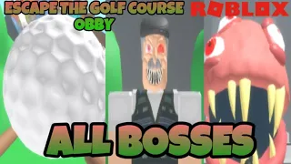 ROBLOX | Escape the Golf Course Obby - All Bosses + Ending