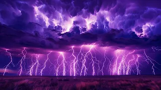 Fall Asleep Quickly with a Terrible Thunderstorm & Heavy Rain Sound, Lightning Ambience for Sleeping