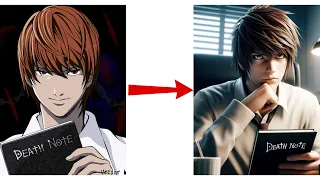 Death Note Characters in Real Life Generated by AI