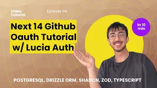 Add Github Oauth in just 10 minutes tutorial - Lucia Auth Next 14, PostgreSQL, DrizzleORM