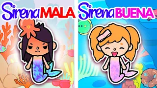 SIRENA BUENA vs SIRENA MALA con ANI y ONA en Toca Life World con Ruth