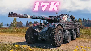 Panhard EBR 105  17K Spot + Damage  World of Tanks Gameplay (4K)