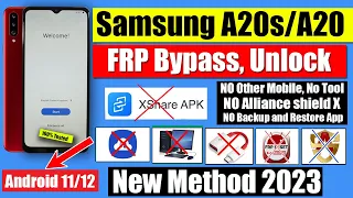 Samsung A20s Frp Bypass New Method 2023 | Bypass google verification after factory reset