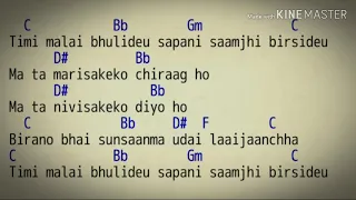 Timi Malai Bhulideu_Adrian Pradhan_Lyrics With Guitar Chords.