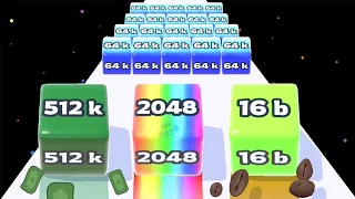 Jelly Run 2048, Canvas Run, Battery Run, Monster Squad Rush - All Levels Gameplay Walkthrough iOS