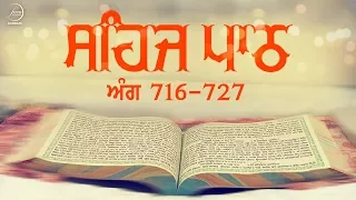 Sehaj Path Ang 716 To 727 | Bhai Sarwan Singh | Fizza Records Gurbani