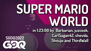 Super Mario World by Barbarian, juzcook, CarlSagan42, shovda, Shoujo, ThirdWall in 1:23:00- SGDQ2022