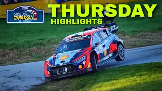 THURSDAY HIGHLIGHTS | WRC CENTRAL EUROPEAN RALLY 2023 |ss1 -  Ss2