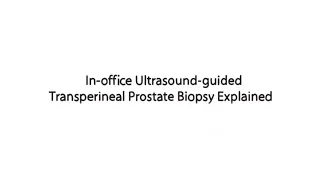 Transperineal Prostate Biopsy Explained