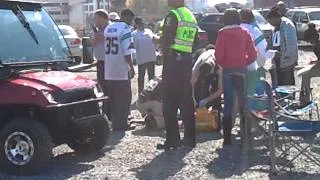 CAROLINA PANTHERS fan face down at WASHINGTON REDSKINS game