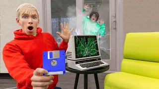 FOUND MYSTERY NEIGHBOR TOP SECRET MEMORY CHIP in COMPUTER ESCAPE ROOM!!