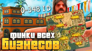 ФИНКИ ВСЕХ БИЗНЕСОВ (0-348ID) ЗА НЕДЕЛЮ на ARIZONA RP GTA SAMP!