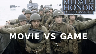 Movie VS Game, Saving private Ryan VS Medal of honor allied assault, Omaha beach scene
