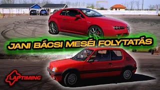 Múltidézés / Peugeot 205 1.6 GTi vs. Alfa Romeo Brera (Laptiming EP. 320.)