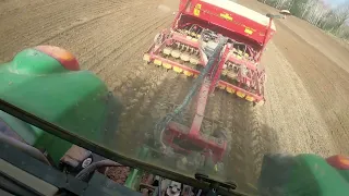 Trudny siew owsa - John Deere 6620 & Vaderstad Rapid