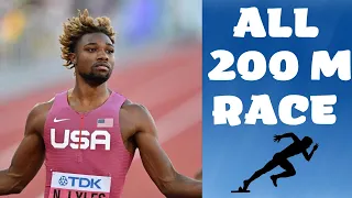 NOAH LYLES ALL 200 M RACES 2022