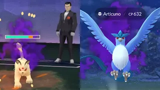 DEFEATING GIOVANNI IN POKÉMON GO!!! CATCHING SHADOW ARTICUNO!!! (Team Go Rocket Giovanni Guide)