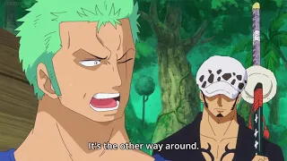 Zoro gets lost and Trafalgar mocks Zoro! One Piece 775