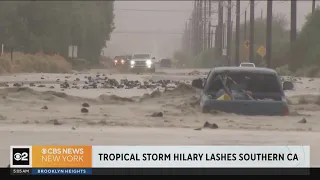 Tropical Storm Hilary lashing Southern California