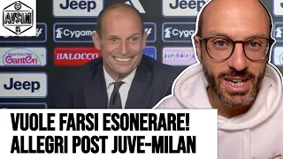 Allegri vuole farsi esonerare! Dichiarazioni vergognose post Juventus-Milan 0-0 ||| Avsim