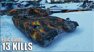 Вот это скилл 😎 13 фрагов на Progetto M40 mod. 65 World of Tanks