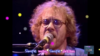 Warren Zevon live 1982 ~  "Simple Man,Simple Dream"   with lyrics on screen