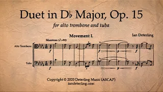 Duet for Alto Trombone and Tuba in D-Flat Major