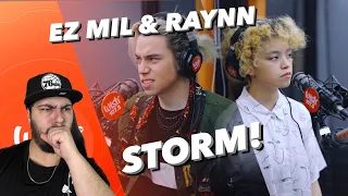 THE WHOLE FAMILY IS INCREDIBLE! | Ez Mil and Raynn perform “Storm” LIVE on Wish 107.5 Bus | REACTION