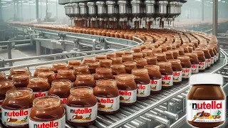 Bulk Production 🌴 Of Chocolate Nutella Using Advanced Machines| How Nutella Is Made In Factory?