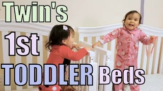 TWIN'S FIRST TODDLER BED! - February 17, 2016 -  ItsJudysLife Vlogs