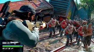 DAYS GONE Zombies Horde Boss Fight Gameplay (2019)