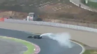 F1 2016 Test Barcelona Renault Engine Failure