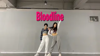 [Mirrored] Ariana Grande "BLOODLINE" 안무 거울모드 Dance cover(TWICE X Kiel Tutin) l 2인안무