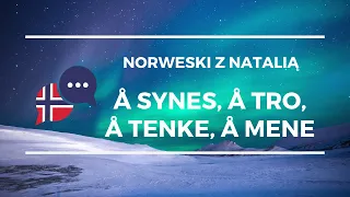 Lekcje norweskiego - å synes, å tro, å mene, å tenke