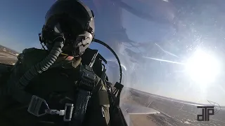 F-16 climbs 20,000 feet in less than 1 minute! F-16 Viper Unrestricted Climb over Edwards AFB