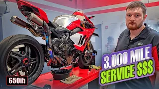 INSANE COST For 3,000 Mile Service On My 2023 Ducati V4 R!