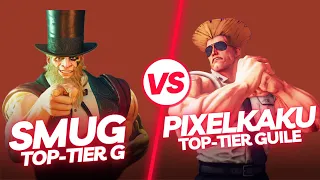 SFV CE ▰ Smug (G) vs Pixelkaku (Guile) ▰ Street Fighter 5 Top Tier Gameplay