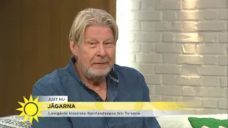 Här överraskas Rolf Lassgård i studion: "Nej, men gud – hej gumman!" - Nyhetsmorgon (TV4)