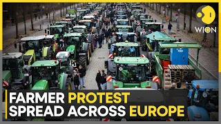 French farmers choke roads leading into Paris | Dutch farmers protest close to EU Parliament | WION