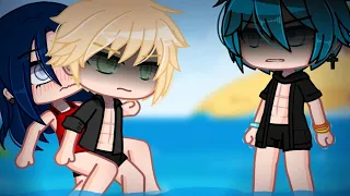 Beach Day 💚💙 | Miraculous Ladybug「 Gacha Club 」